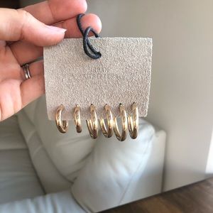 Urban Outfitters Jewelry - NWT Urban Outfitters gold hoop earring set Urban Outfitters Jewelry - NWT Urban Outfitters gold hoop earring set